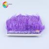 Wholesale Saddle Rooster Feather Fringe Trim Height 8 -10cm Burgundy Rooster Feather Trimming Ribbon Feather Sewing Feather