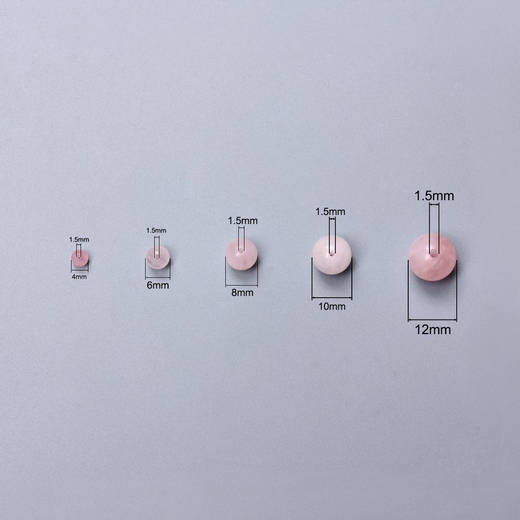 Товары для дома и вечеринок Материал для ожерелья-брелока Розовый натуральный камень случайного цвета Круглые бусины ручной работы «сделай сам» 20-60 шт. 4/6/8/10/12 мм свободные бусины