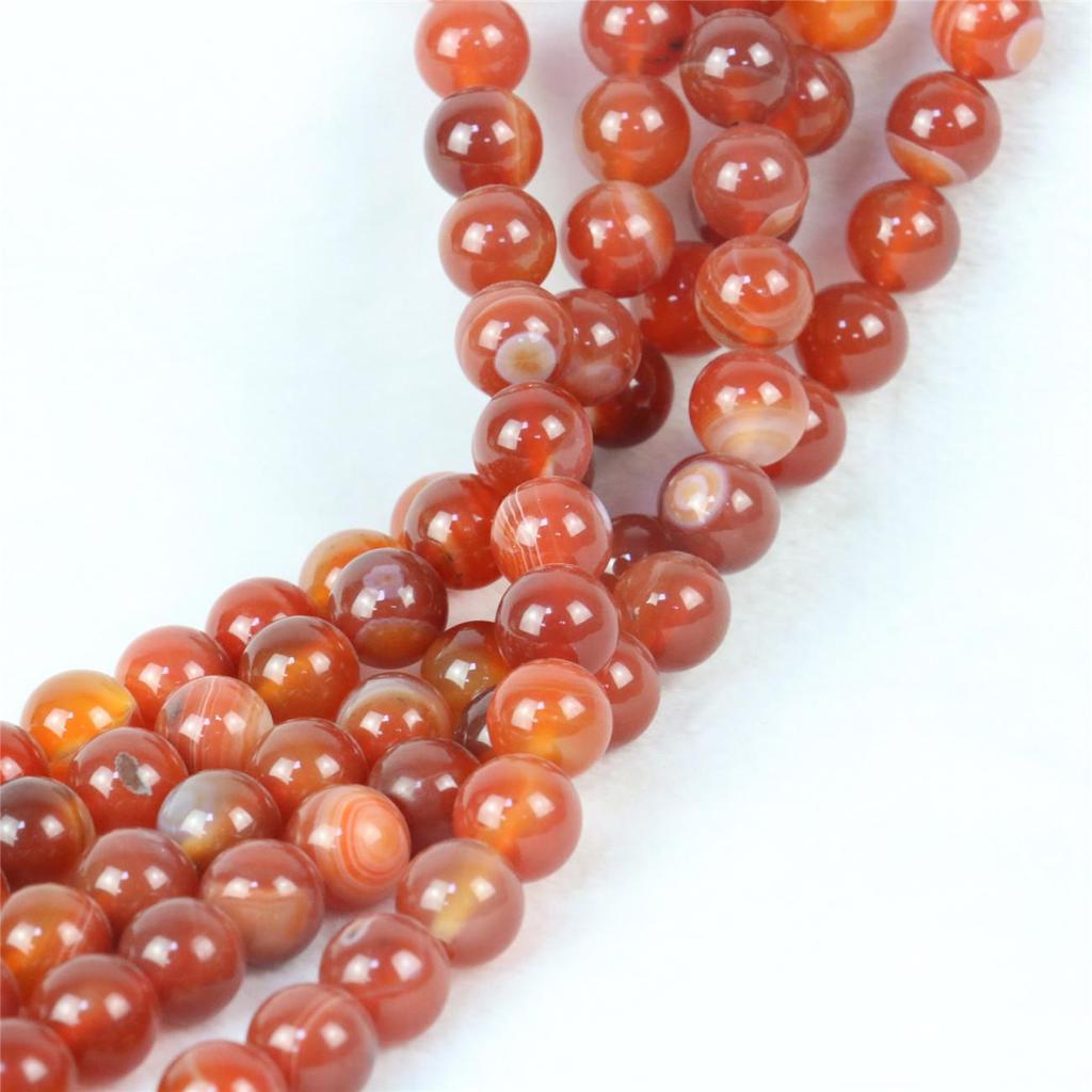 10 мм круглые оранжевые полосатые агатовые камни, свободные бусины для женщин и девочек, смешанные цвета для изготовления ювелирных изделий, дизайн «сделай сам», натуральные аксессуары