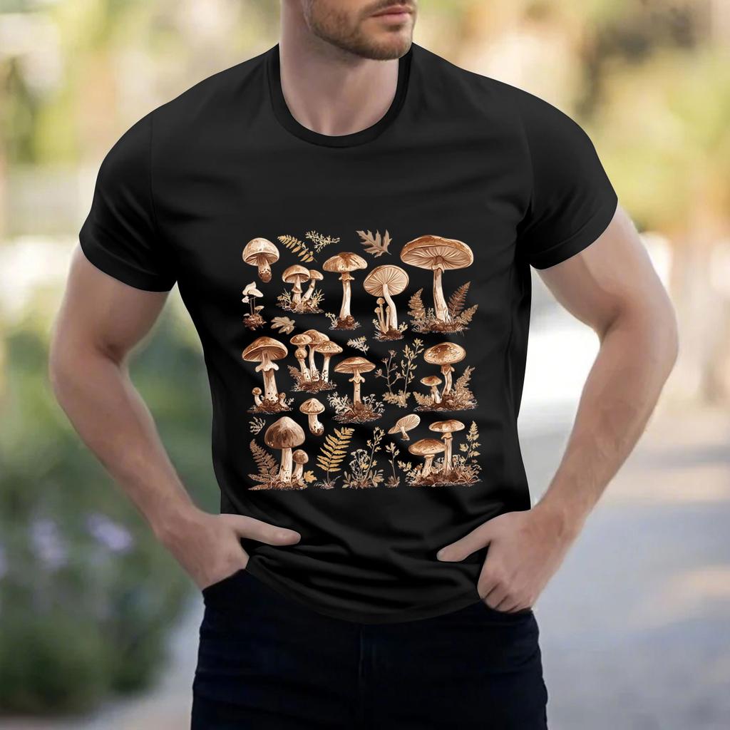 Men's Stand Collar Short Sleeve Shirt Loose Leisure Holiday Shirt Man