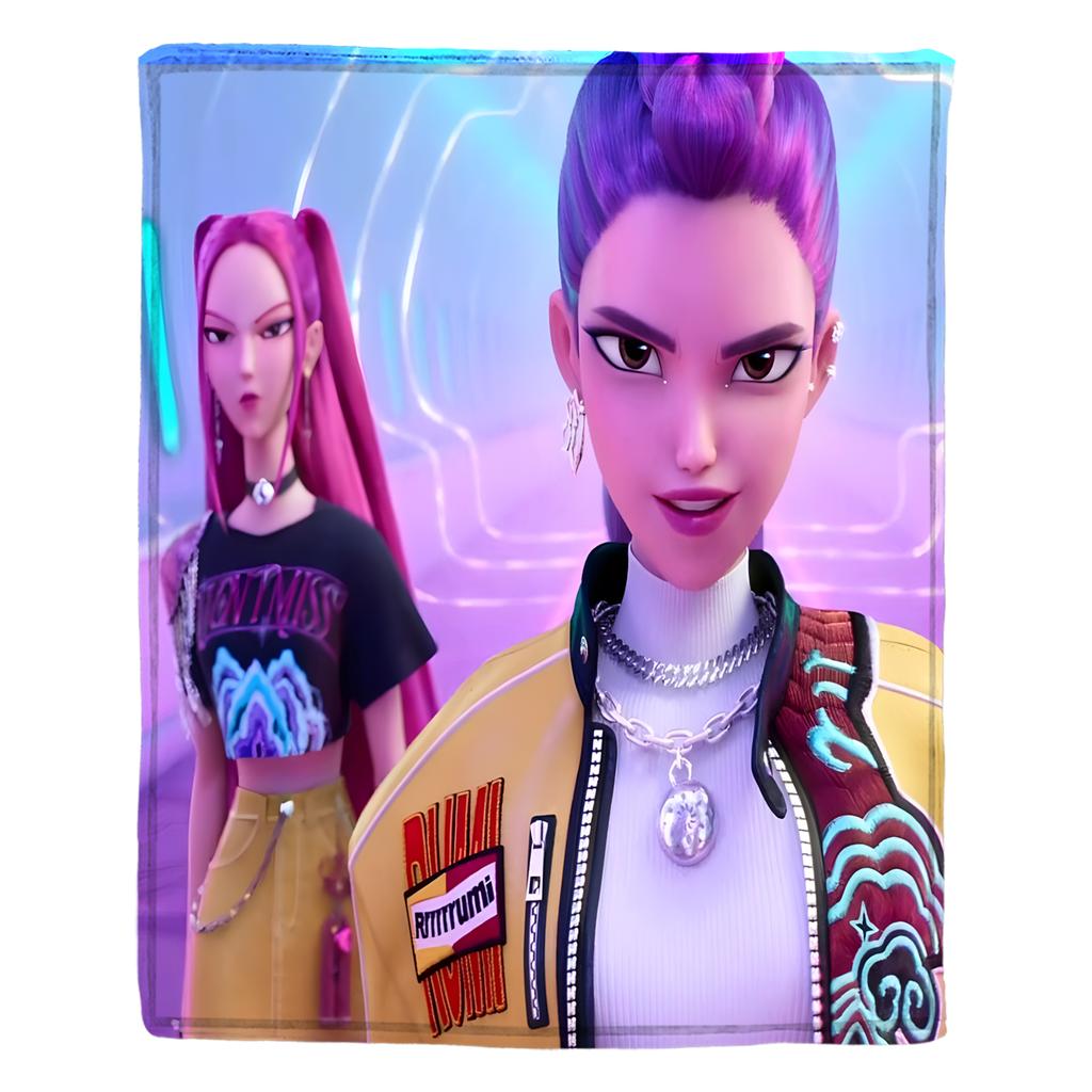 Flannel Digital Printed Blanket Conditioning Blanket Sofa Blanket Girl Gift