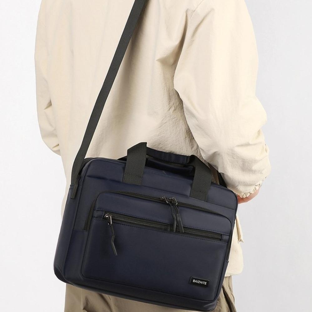 Large-capacity Men Business Briefcases Oxford Cloth Crossbody Sling Bag Simple Laptops Handbag Man