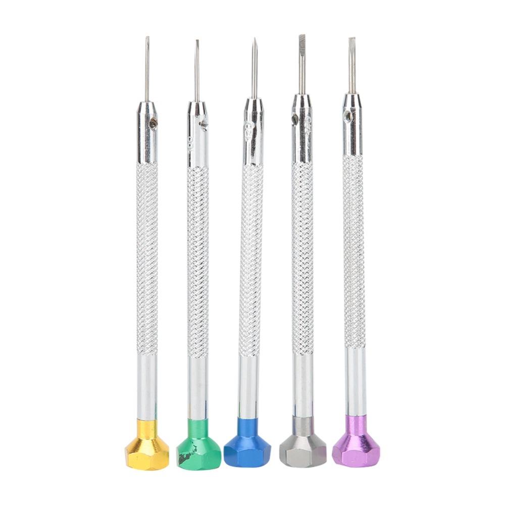 5Pcs 0.8/1.0/1.2/1.4/1.6mm Watch Repair Screwdriver  Small precision equipment fixing