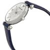 Emporio Armani Женские кварцевые часы Gianni с Т-образной перемычкой Серебристые (Кристальный павильон) Циферблат Натуральная кожаный ремешок 32 мм AR11344