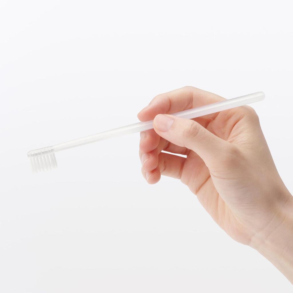 MUJI Полипропиленовая зубная щетка 5 шт. Белая Мягкая щетина Ежедневный уход за полостью рта Бережная чистка 172 мм