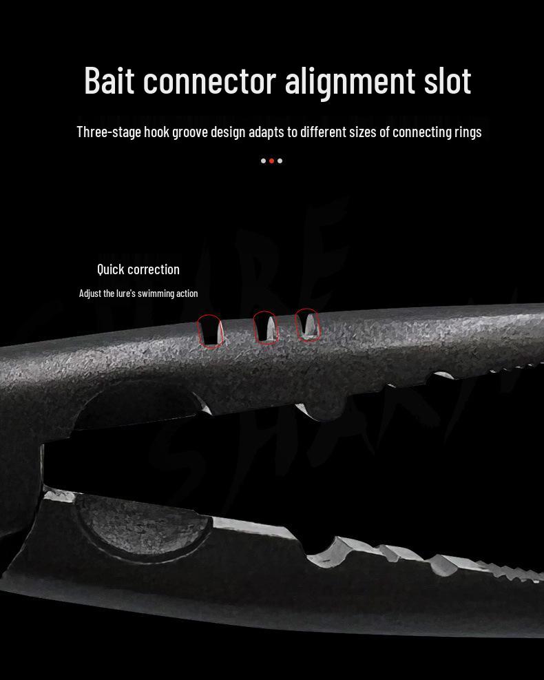 Multifunctional Crimping & Lure Pliers with Hook Remover and Wire Cutter