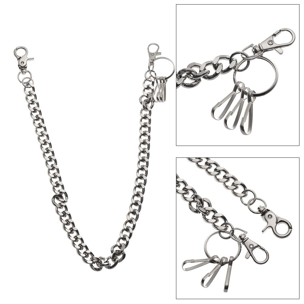 Металлические хип-хоп украшения панк-рок толстая цепь кошелек цепь ремень брюки джинсы брелок байкер ссылка
