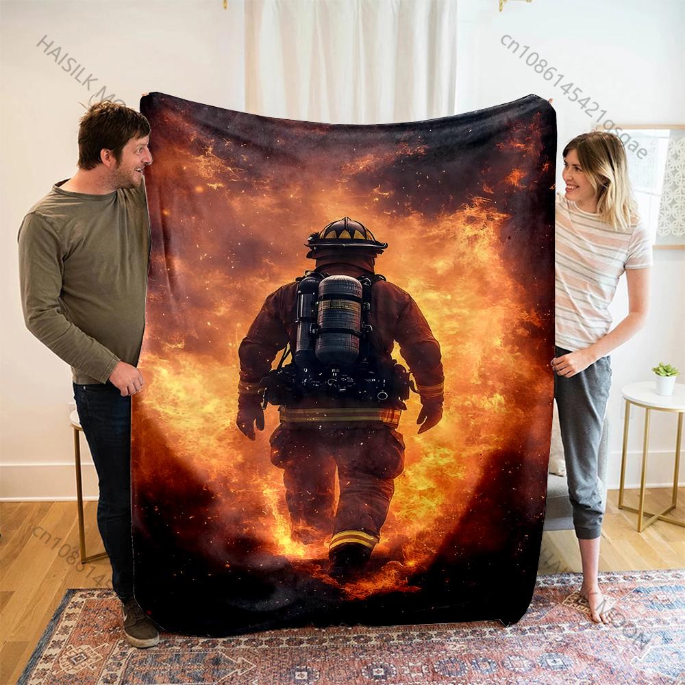1PC Howling Wolf Under Full Moon Print Adult Children Warm Blankets Home Travel Car Soft Comfortable Suitable for All Seasons