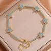 1Pcs Cubic Zirconia Stones Five-pointed Star Charm Bracelet  for Daily Wear Gift