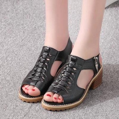 Винтажные элегантные женские босоножки на среднем квадратном каблуке, летние стильные дизайнерские туфли с открытым носком и перекрестной завязкой по бокам