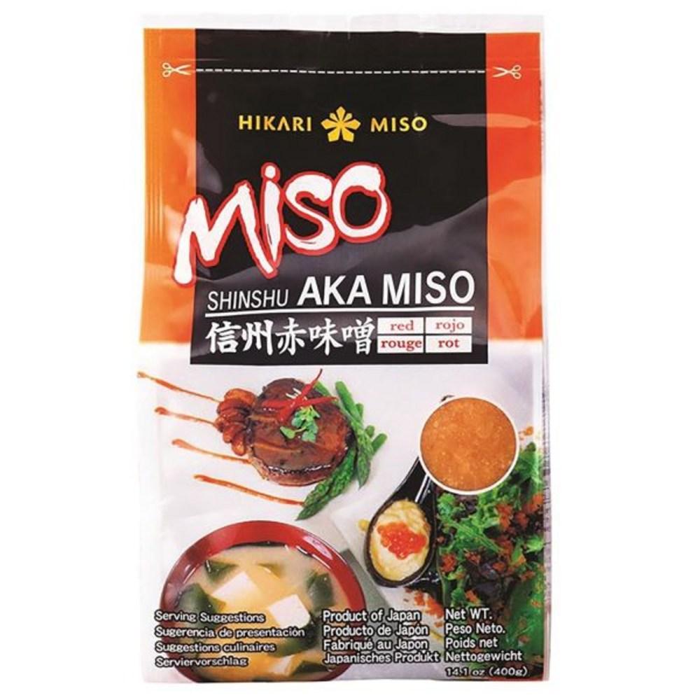 Hikari Miso Pack Paste Hikari Shiro Miso White Authentic Japanese Paste Additive-Free 400g 400g 1 pack Red 1 pcs