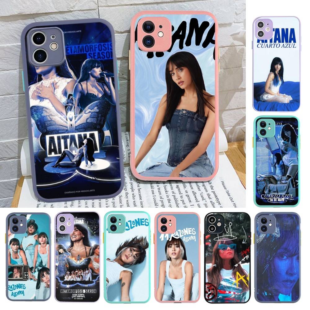Силиконовый чехол для iPhone 16 15 14 13 12 11 Pro Max Plus X XS MAX от испанской певицы Aitana Ocaña, противоударный матовый чехол