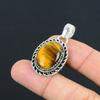 Mothers day Deal Tiger Eye Stone Sterling Silver Anniversary Artisan New Pendant
