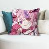 Милые чехлы для подушек с изображением Vtuber Ironmouse для спальни, гостиной, дивана, домашнего декора, полиэстеровые наволочки на молнии