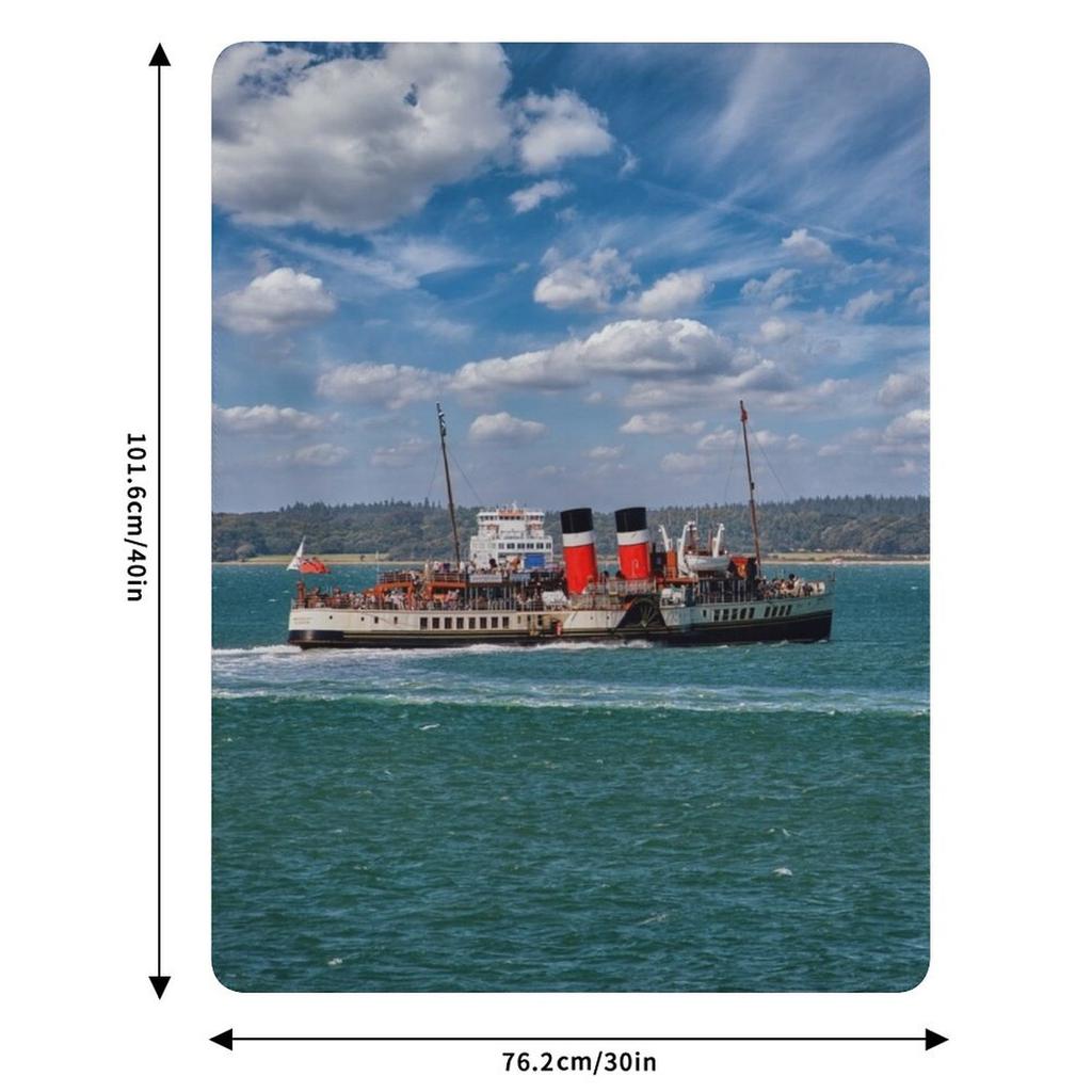 Плед PS Waverley «Круиз вокруг острова» Стойкий к выцветанию Уютный плед