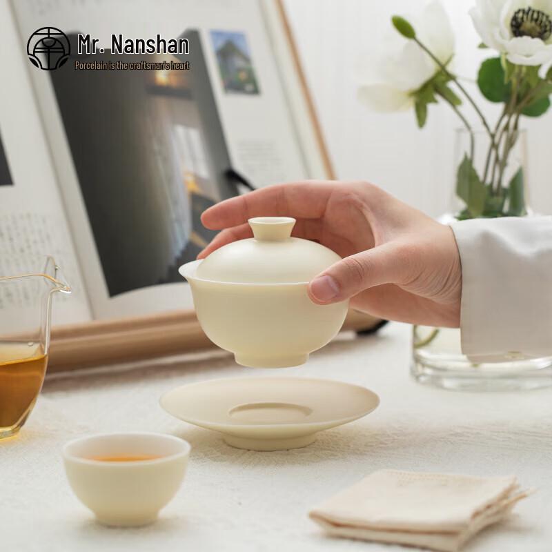 Nanshan Mr. Ceramic Sancai Gaiwan