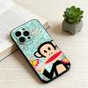 P-Paul Frank Чехол для телефона для iPhone 17, 16, 15, 14, 13, 12, 11 Plus, Pro Max, Другие Мягкий Черный Чехол