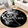 1PC Evanescence Roses Office Round Area Rug, Indoor Mat Suitable For Office, Under Office Chairs Bedroom Living Room Home Decor DT1212090