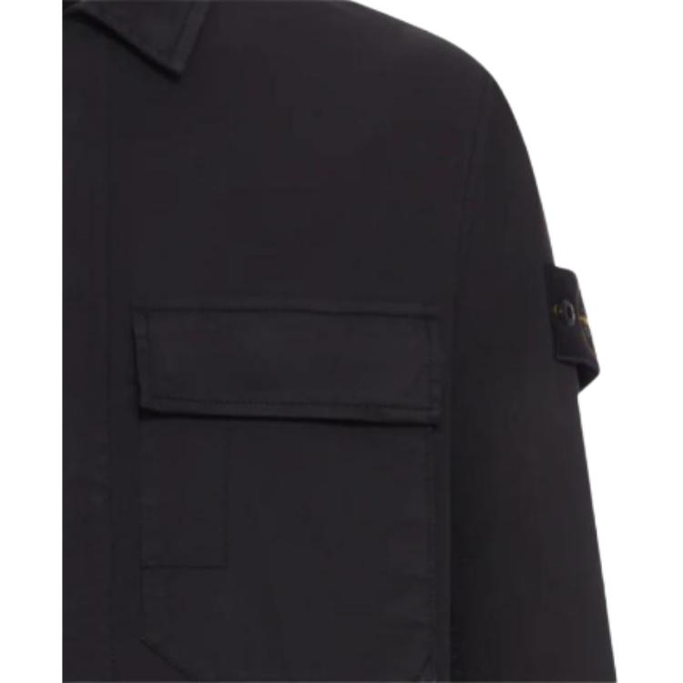 Stone Island Solid Color Pocket Logo Long Sleeve Jacket Men jackets L1S151200013S0A10-V0029