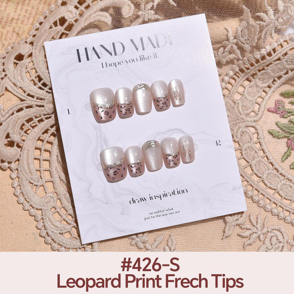 27Style Choice кошачий глаз накладные ногти короткие ручной работы накладные ногти с наклейками инструменты полное покрытие типсы с желеобразным клеем