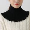 Elegant Knit Sweater Collars - Stretchy, Warm, Versatile Layering Scarves. Multi-Color, Hand Washable. Perfect Under Jackets!