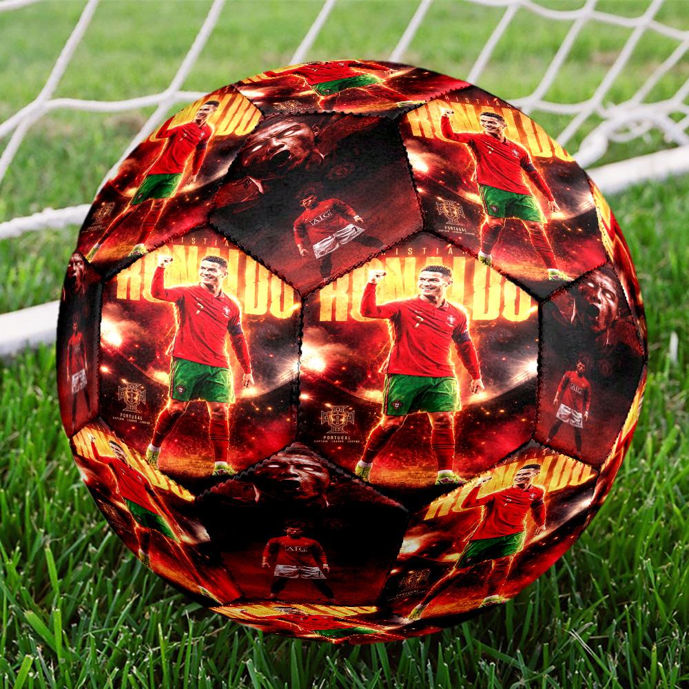 Cristiano Ronaldo Cr7 Juventus Cristiano Ronaldo Size 5 Football Machine-Stitched Indoor/Outdoor Training and Matches Perfect Commemorative Gift for S