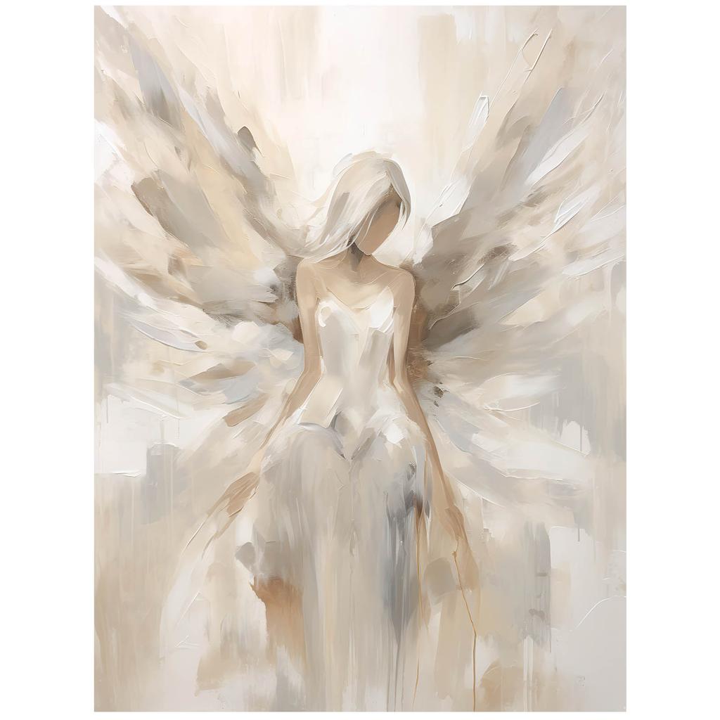 Poster Picture of Angelic Beauty Poster Picture of Angelic Beauty, 40X50 Cm, Gold Aluminum Frame, 230 Gsm Matte Paper