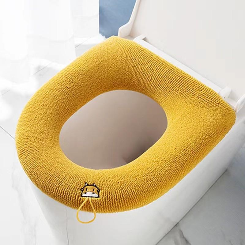 Thicken Toilet Seat Cushion Breathable Non-slip Detachable Anti-deformed Lid Pad Cover Winter Warm Soft Washable Closestool Mat Bathroom Accessories