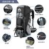 Climbing Bag Large Disaster Climbing Water Repellent [Night Cat] Backpack, Pack, Capacity, 70L, Lightweight, Prevention, Bag, Outdoor, Hiking,