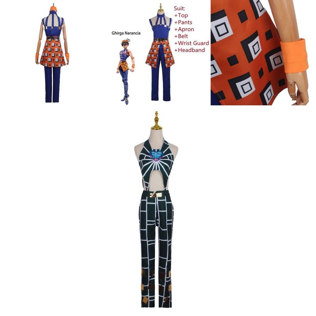 Костюм для косплея Jojo's Bizarre Adventure Эластичный Дышащий Высококачественный Для Хэллоуина Comic Con Ролевая Игра