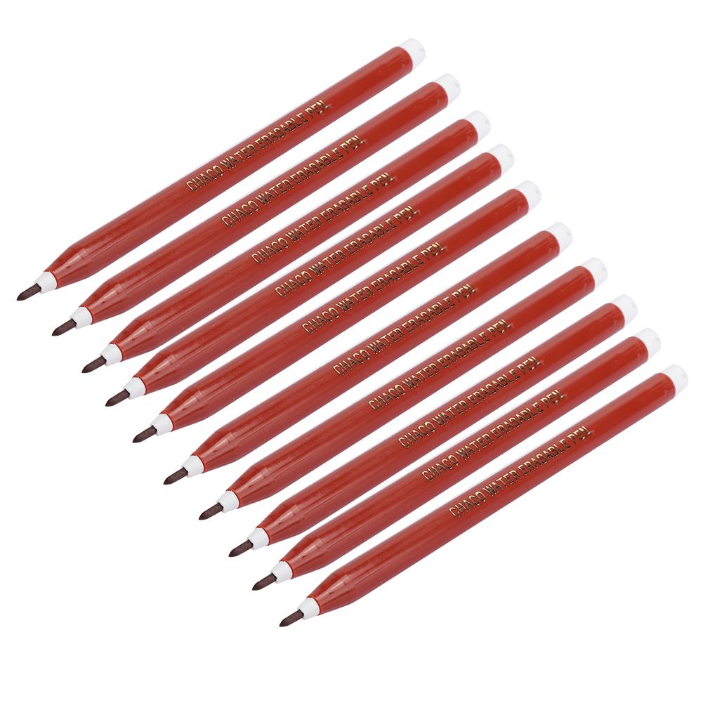 10pcs Water Erasable Pen Single‑Head Cross‑Stitch DIY Fading Pen Fabric Marker