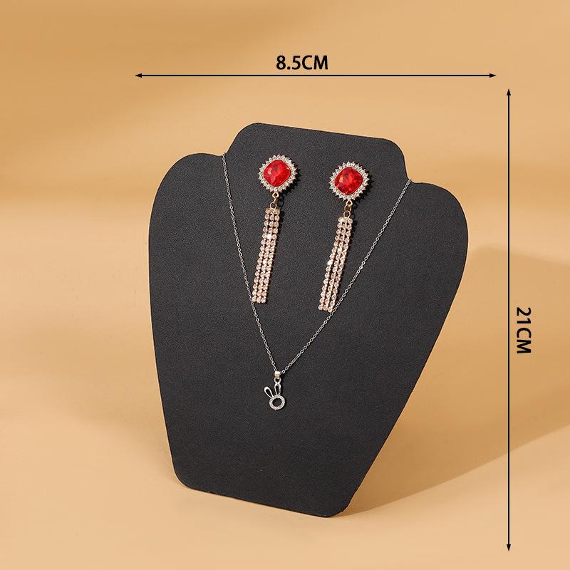 Necklace Display Stand, Earrings, Stud Earrings, Jewelry, Hanger, Necklace, Portrait Model Display Board, Necklace Rack.