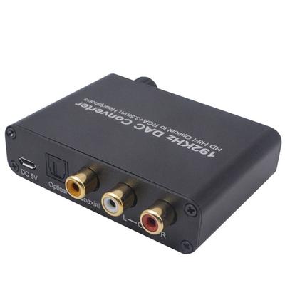 Коаксиальный оптически-аналоговый ЦАП 192 кГц, совместимый с Dolby DTS/AC-3 5.1CH