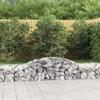 VidaXL Arched Gabion Basket, Gabion Cage, Gabion Wall, Stone Basket, Gabion for Stone Outdoor Patio, 153512
