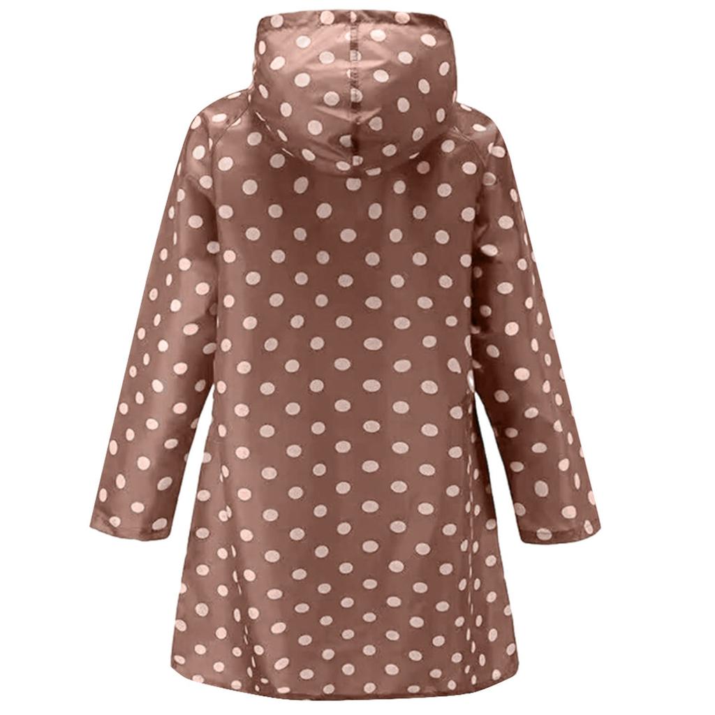 Women's Wave Rain Jacket Outdoor Waterproof Windproof Coat Outwear