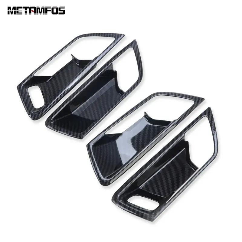 Interior Door Handle Bowl Cover Trim Sticker For Ford Kuga Escape 2024 Carbon Fiber Accessories Car Styling