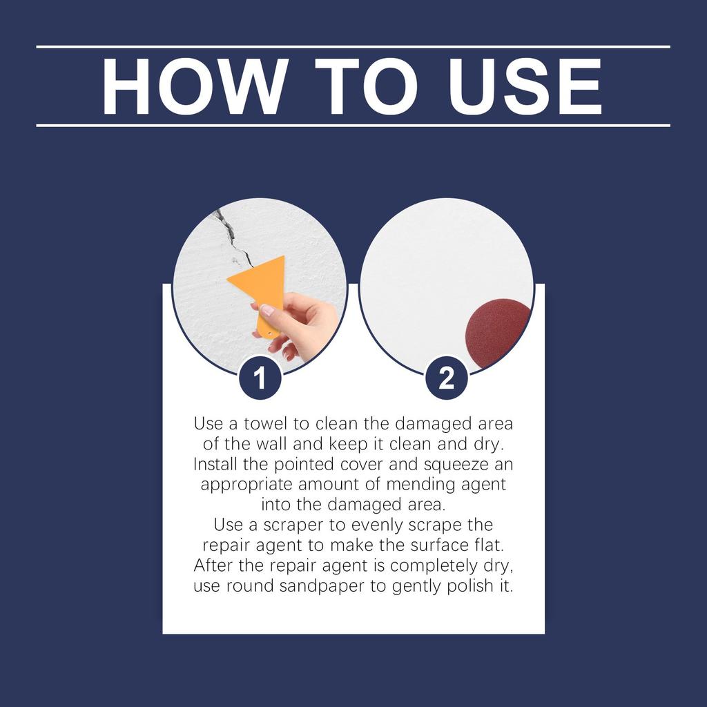 Комплект для гипсокартона, Штукатурка для стен и скребок, Клей для заполнения отверстий на поверхности стен для быстрого покрытия пятен и трещин