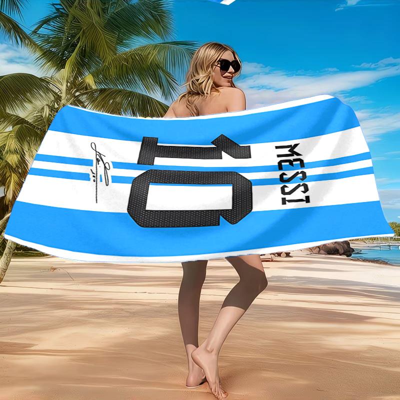 Number 10 Beach Towel, Quick-drying, Easy to Care for, Suitable for Both Fitness and Beach Vacations,Sports Essential