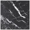 VidaXL Table Top Black 70x70 Cm 6mm Tempered Glass and Marble Design