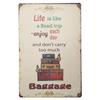 Inspiring Slogan Classic Sentence Metal Plate Tin Poster Optimistic Words Metal Plaque for Family Cafe Man Cave Vintage Decor