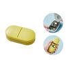 2-In-1 Portable Pill Cutter Box Food Grade Sharp Stainless Steel Blade Multi-functional Travel Capsule Tablet Storage Container Organizer