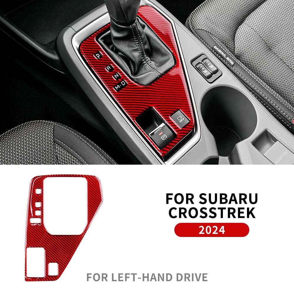 Наклейка из настоящего мягкого углеродного волокна для Subaru Crosstrek 2025 для Impreza 2025 Накладка на панель управления чашкой RHD LHD Внутренняя отделка