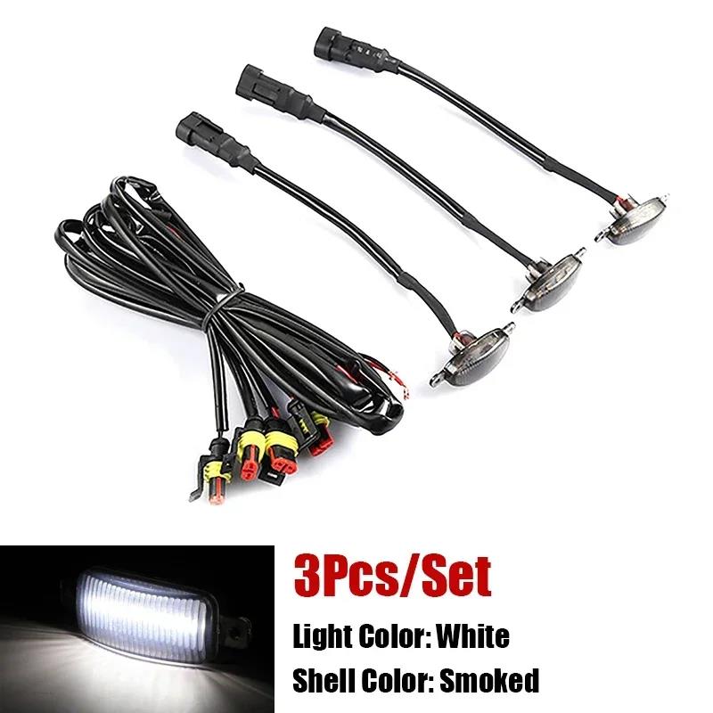 Universal LED Car Lights Front LED Grille Lights With Harness Eagle Eye Lamp For Pickup Off-Road SUV Ford Toyota Car Accessories Neon Lights 4