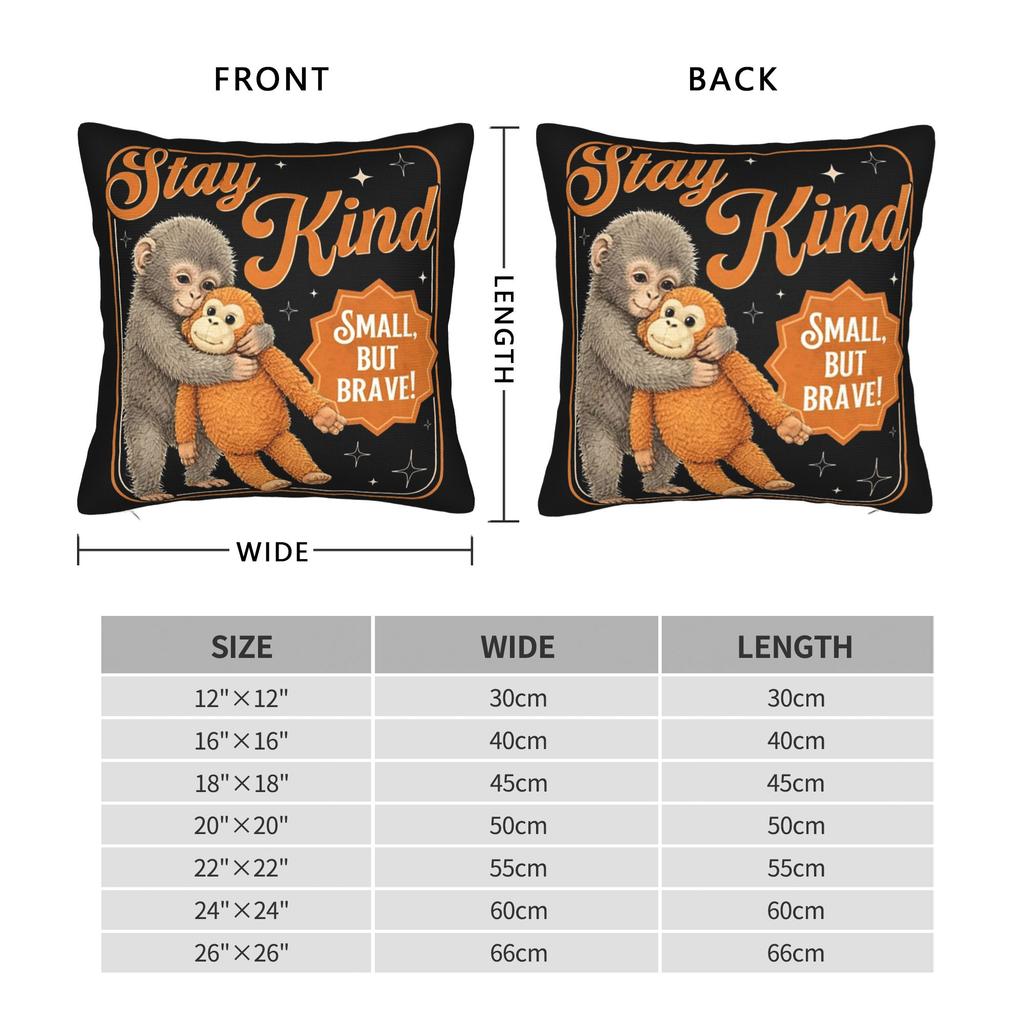 Team Punch Baby Monkey Punch Pillowcase Printing Polyester Cushion Cover Gift Pillow Case Cover Bed Square 45X45Cm