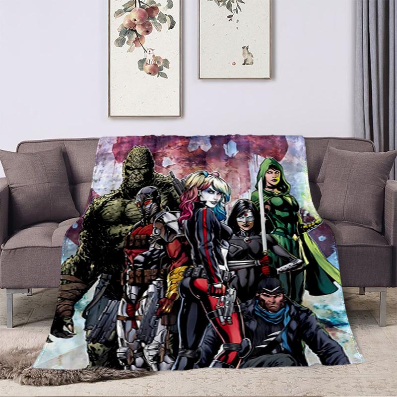 1PC Horror movie theme blanket, all-season lightweight home office outdoor nap multifunctional blanket, Halloween gifts