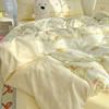 Princess Style Bedding Set Four-piece Set Breathable Comfortable Washed Sheets Quilt Cover Pillowcase