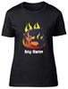 Personalised Number Day Flame Digit 6 Six Womens T-Shirt Ladies Gift Tee
