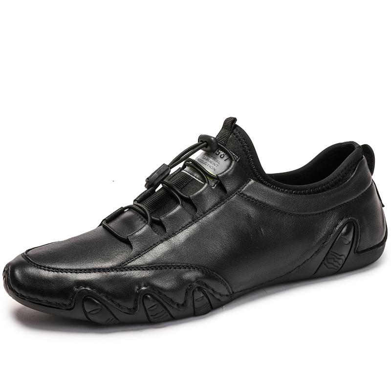 Мужская кожаная повседневная обувь Обувь для вождения