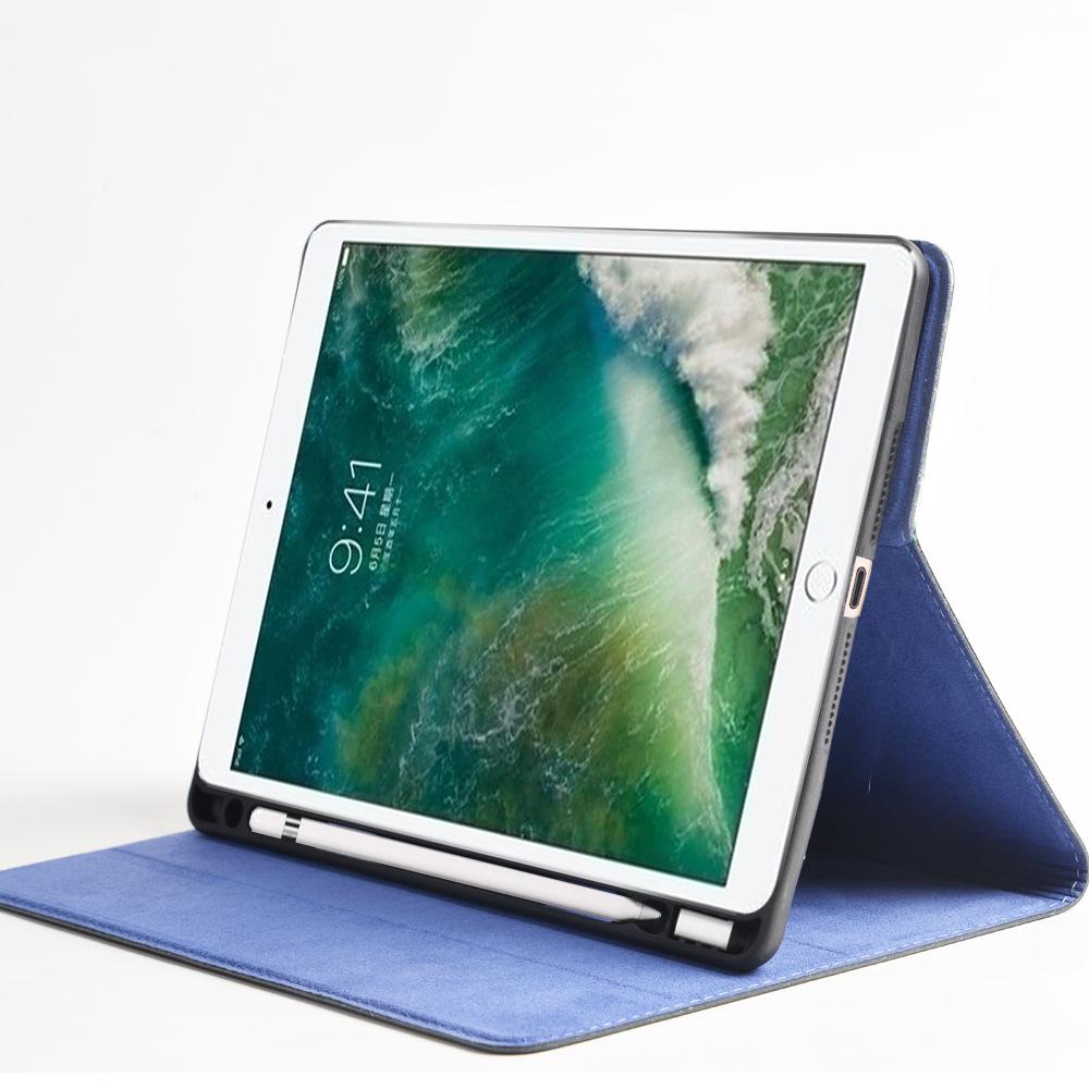 Чехол из натуральной кожи для Apple iPad 10.2 Mini45 с гнездом для стилуса для Air3 Pro 10.5