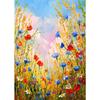 Современная природа Эстетика Полевые цветы Пейзаж Арт Постер Холст Масляная живопись Фреска Гостиная Спальня Украшение дома Без рамы